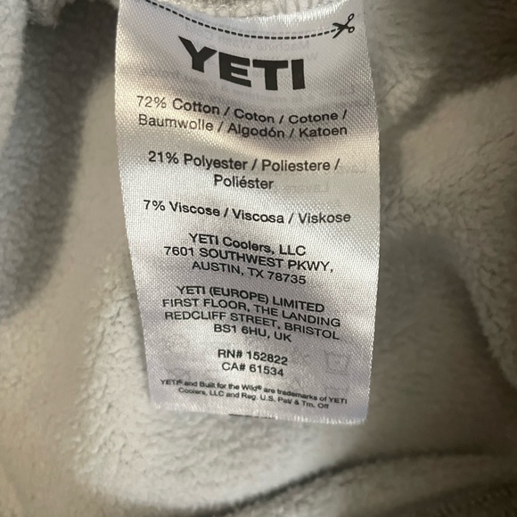 YETI Brushed Fleece Crew Neck Pullover Sweatshirt - Picture 10 of 10